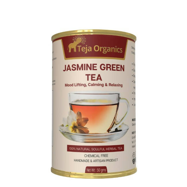 Buy Teja Organics Jasmine Green Tea Online in USA from Chaijava. Fast shipping available.