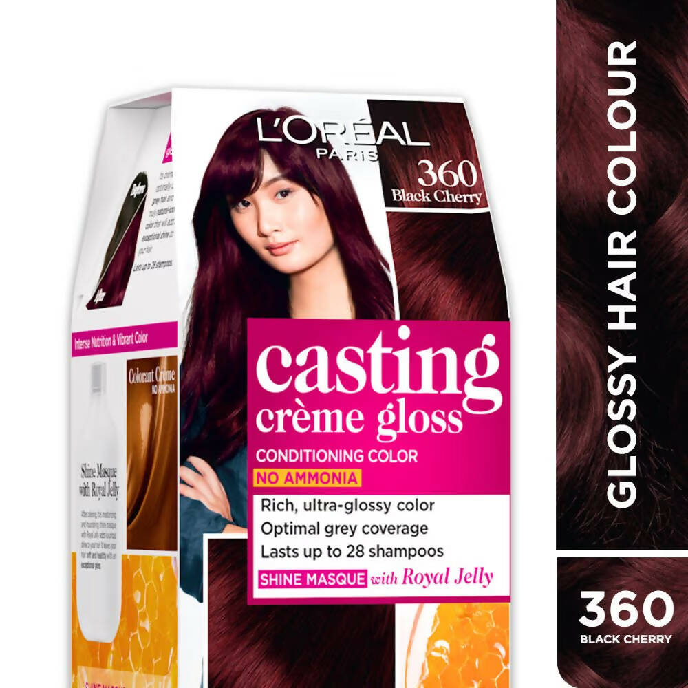 Buy L'Oreal Paris Casting Creme Gloss Conditioning Hair Color - 360 Black Cherry Online in USA from Chaijava. Fast shipping available.