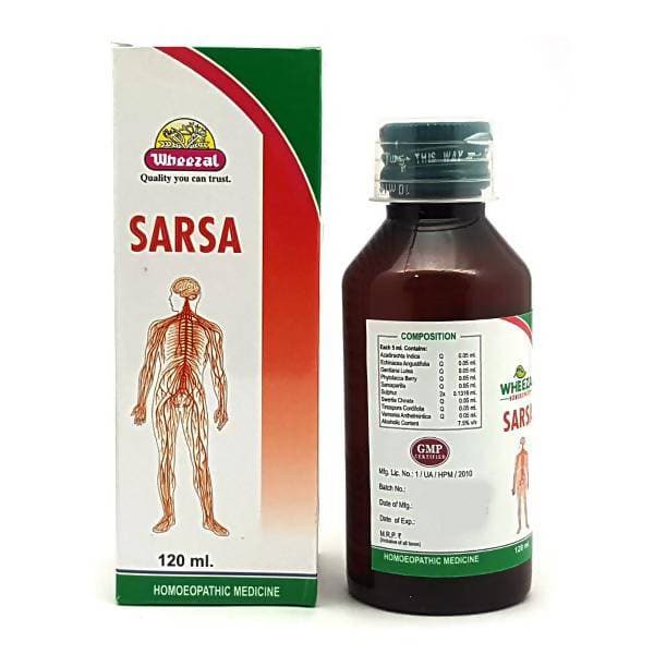 Wheezal natural remedy Sarsa Syrup – Ships to USA