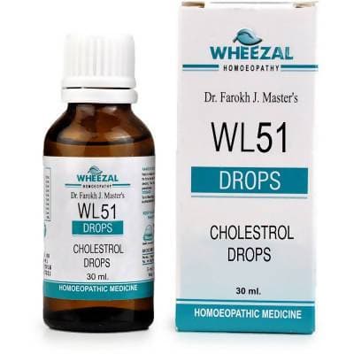 Wheezal natural remedy WL-51 Cholestrol Drops – Ships to USA