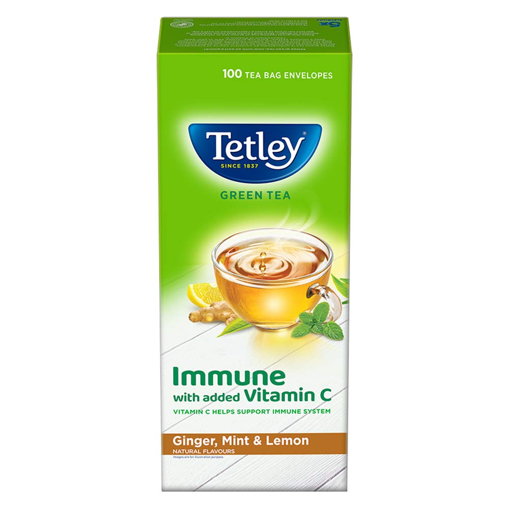 Buy Tetley Green Tea Ginger, Mint and Lemon Tea Bags Online in USA from Chaijava. Fast shipping available.