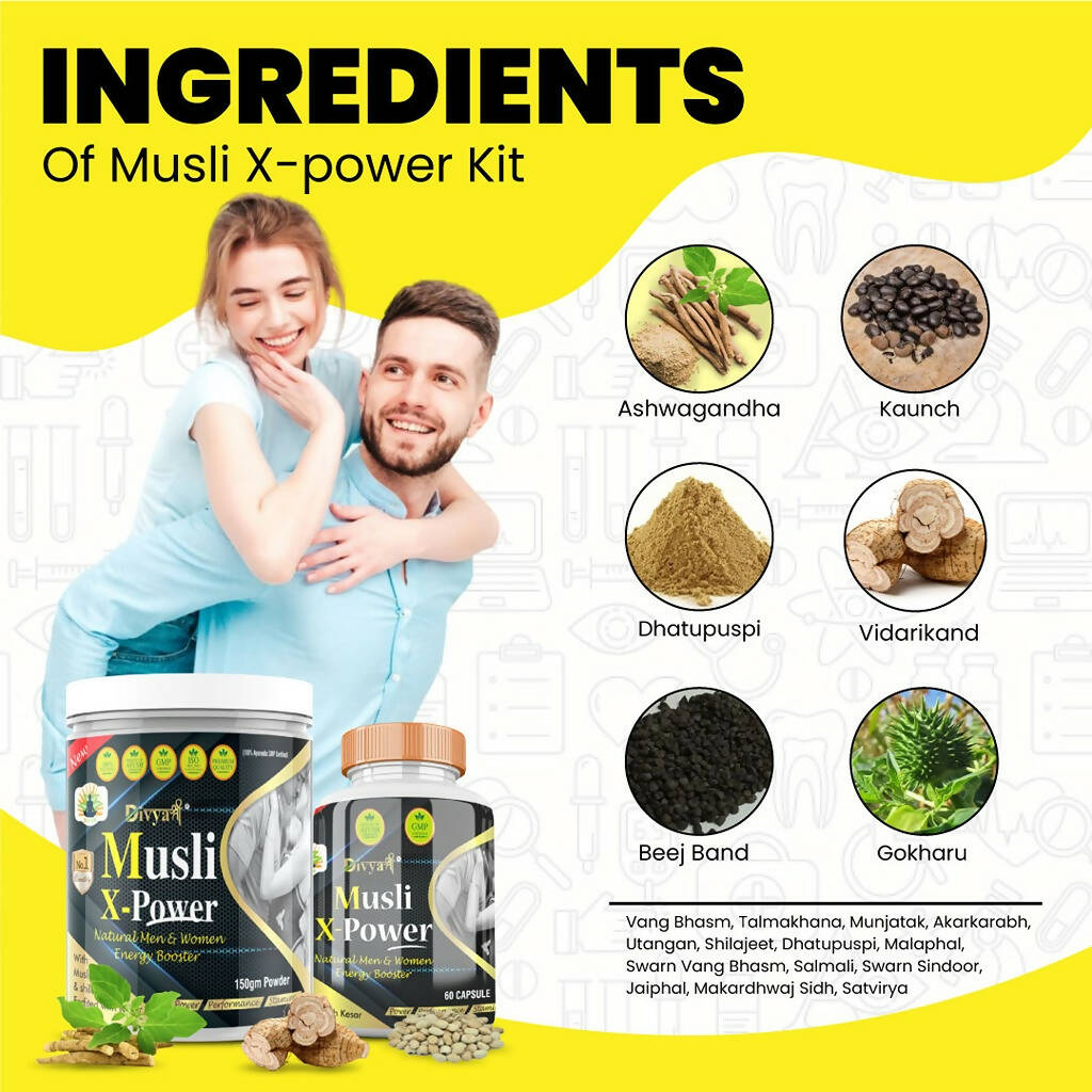 Divya Shree Musli X-Power unit-dose , Powder Combo