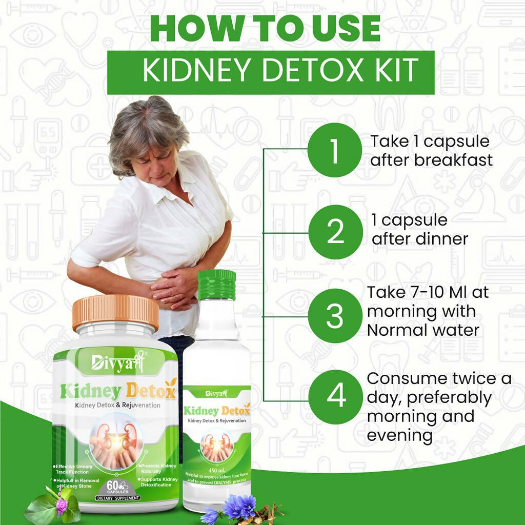 Divya Shree Kidney Detox unit-dose & Syrup Combo