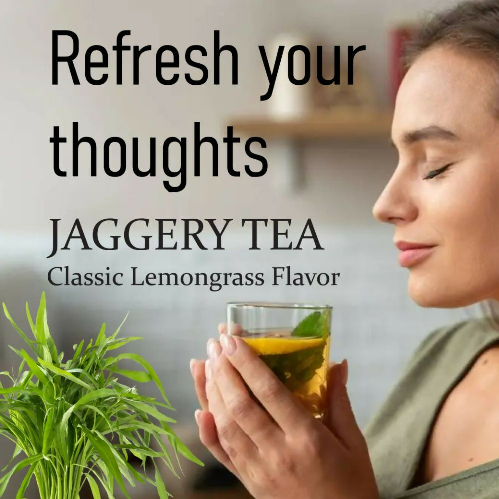Naivedyam Classic Lemongrass Flavour Jaggery Tea