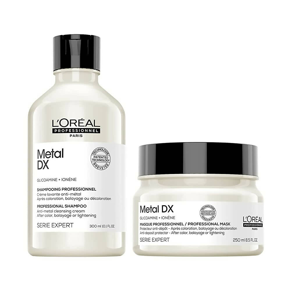 Buy L'Oreal Paris Metal Dx Shampoo & Hair Mask Combo-Serie Expert Online in USA from Chaijava. Fast shipping available.