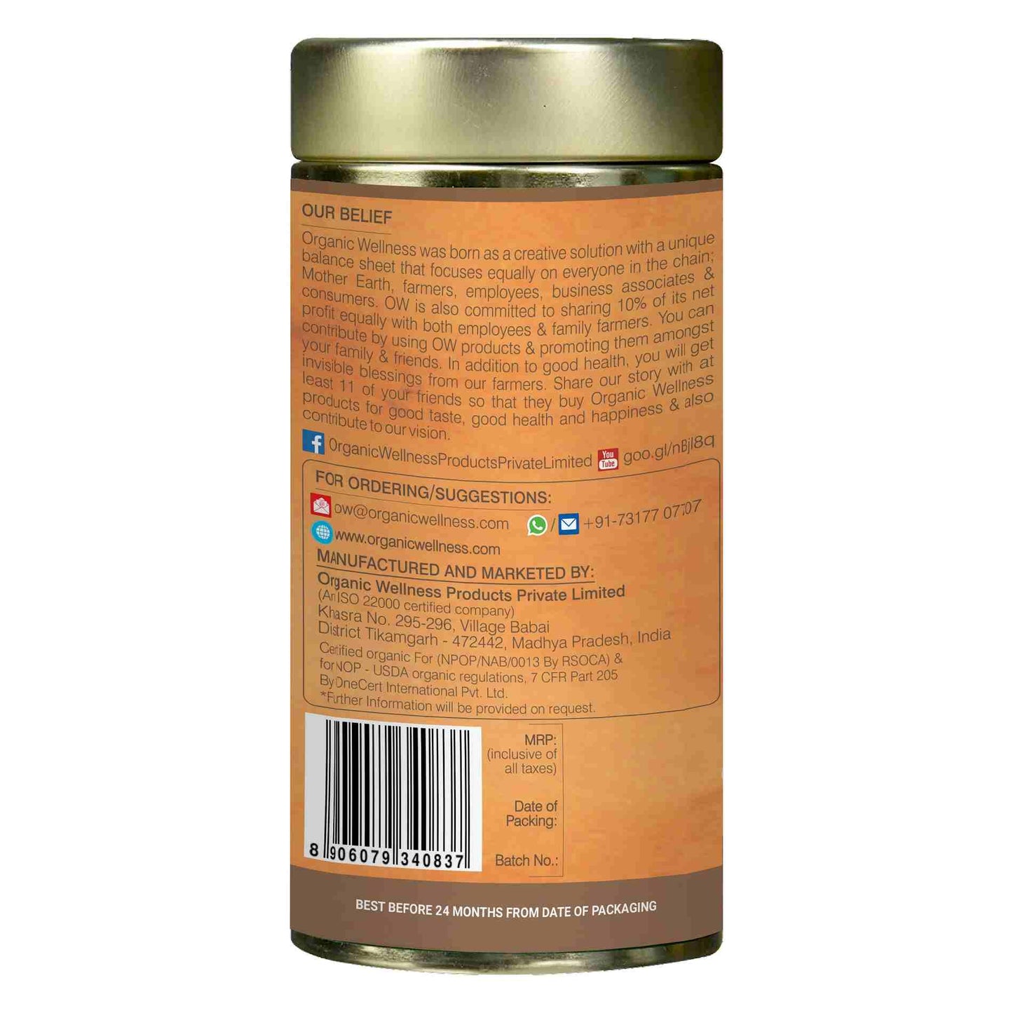 Buy Organic Wellness Cinnamon Digest Leaf Tea Tin Pack Online in USA from Chaijava. Fast shipping available.