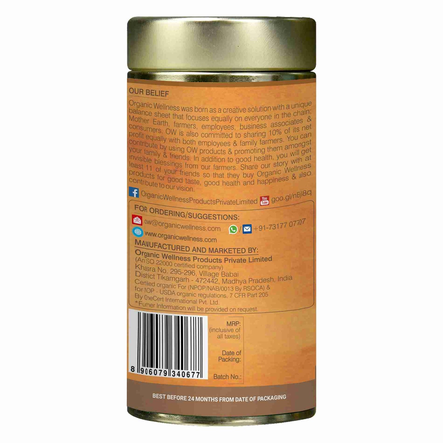 Buy Organic Wellness Cinnamon Liquid Yoga Leaf Tea Tin Pack Online in USA from Chaijava. Fast shipping available.