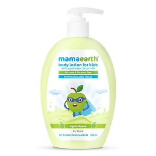 Buy Mamaearth Agent Apple Body Lotion for Kids with Apple & Oat Milk Online in USA from Chaijava. Fast shipping available.