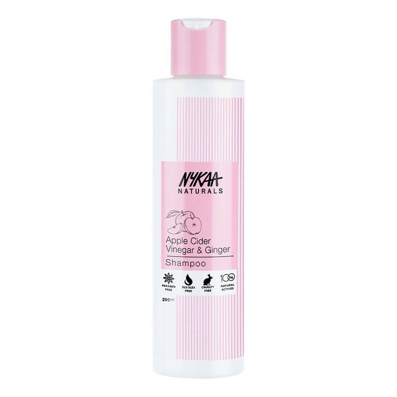 Nykaa Naturals Anti-Dandruff Free Shampoo with Apple Cider Vinegar, Ginger & Tea Tree Oil