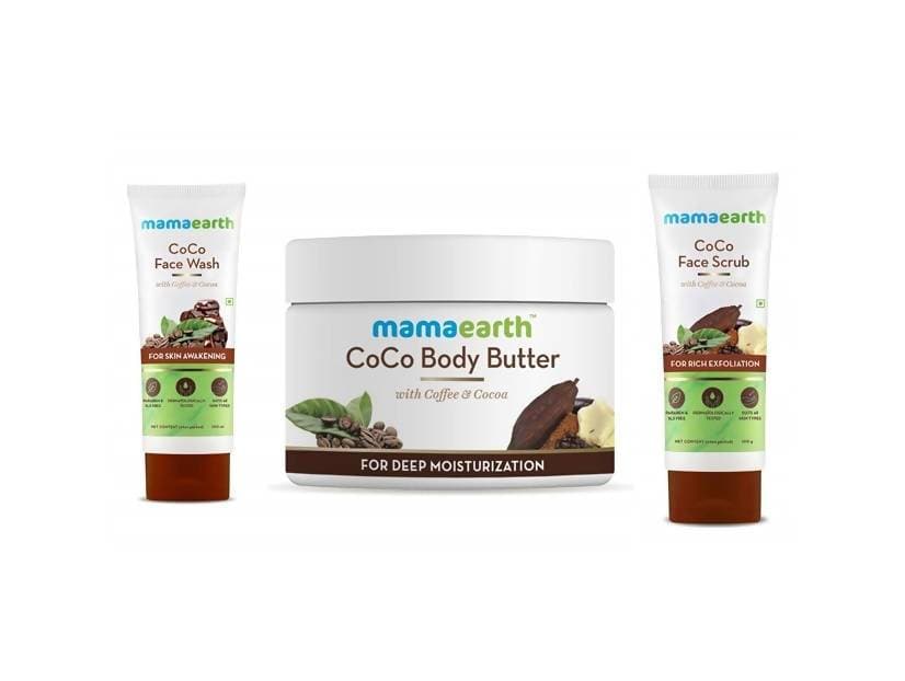 Buy Mamaearth CoCo Body Cream Butter + Face Scrub + Face Wash Combo Online in USA from Chaijava. Fast shipping available.