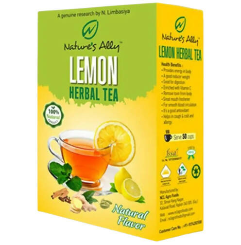 Buy Natures Ally Lemon Herbal Tea Online in USA from Chaijava. Fast shipping available.