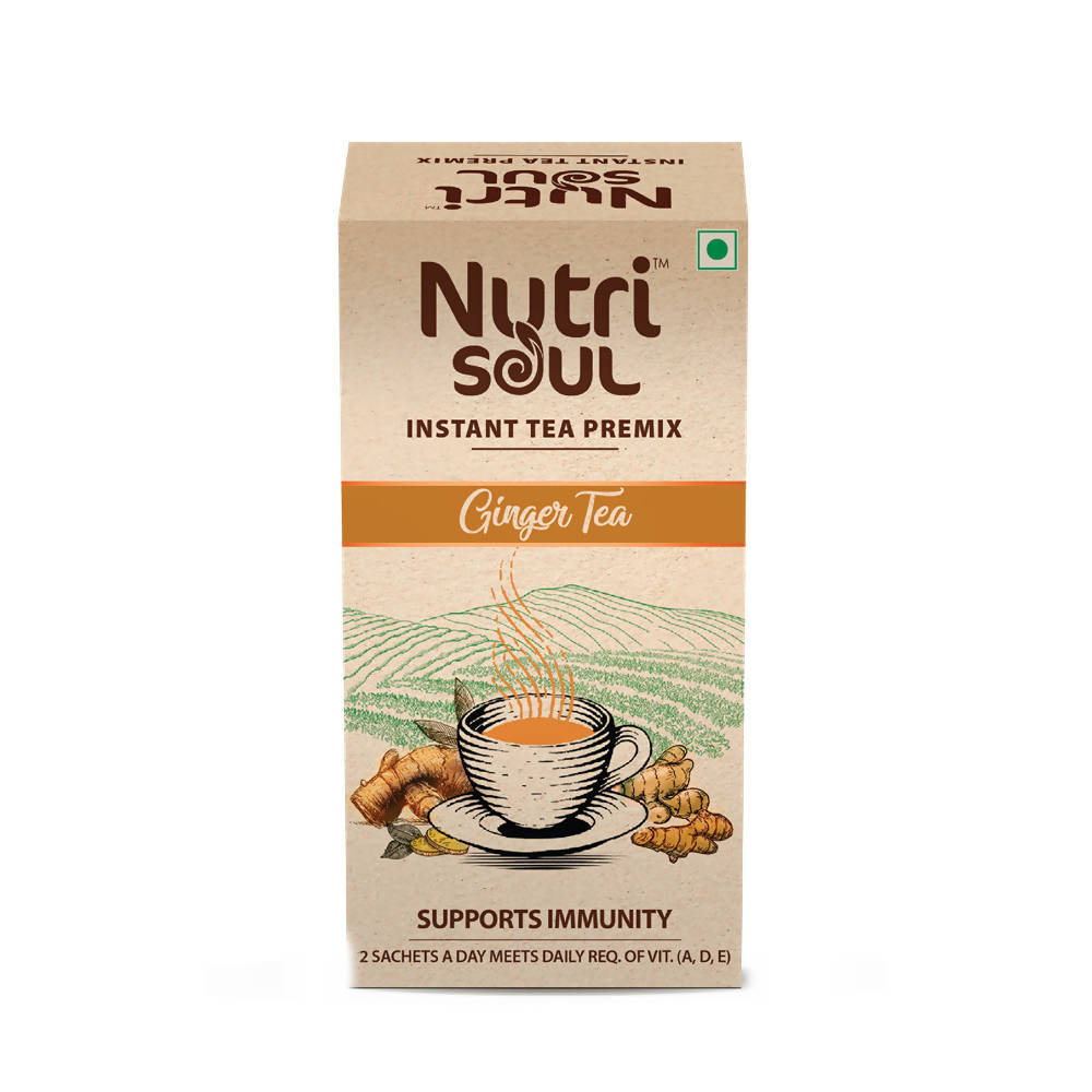 Buy Nutrisoul Instant Tea Premix Ginger Tea Online in USA from Chaijava. Fast shipping available.