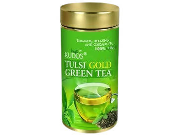 Buy Kudos Ayurveda Tulsi Gold Green Tea Online in USA from Chaijava. Fast shipping available.