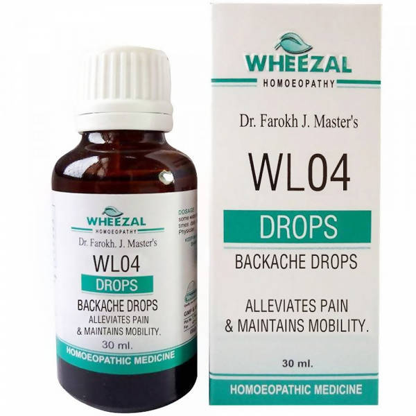 Wheezal natural remedy WL-04 Backache Drops – Ships to USA