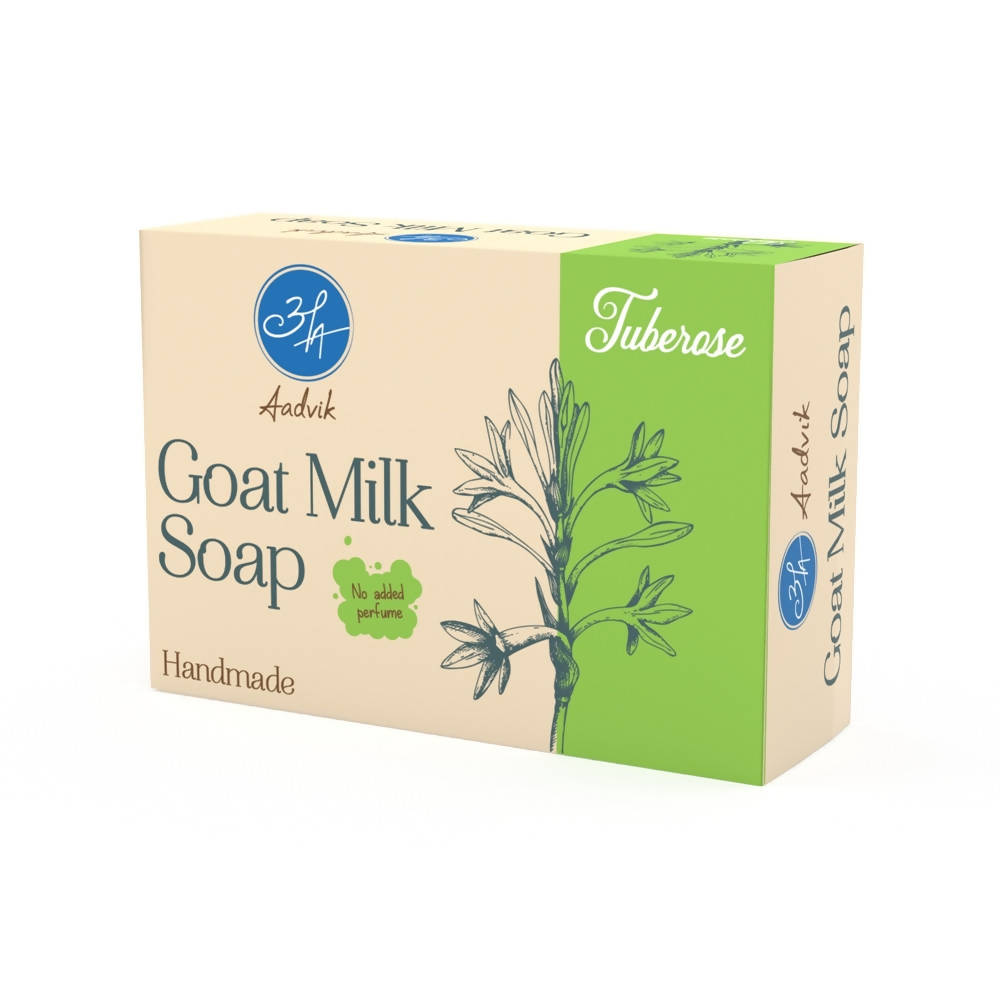 Buy Aadvik Goat Milk Soap - Tuberose Online in USA from Chaijava. Fast shipping available.