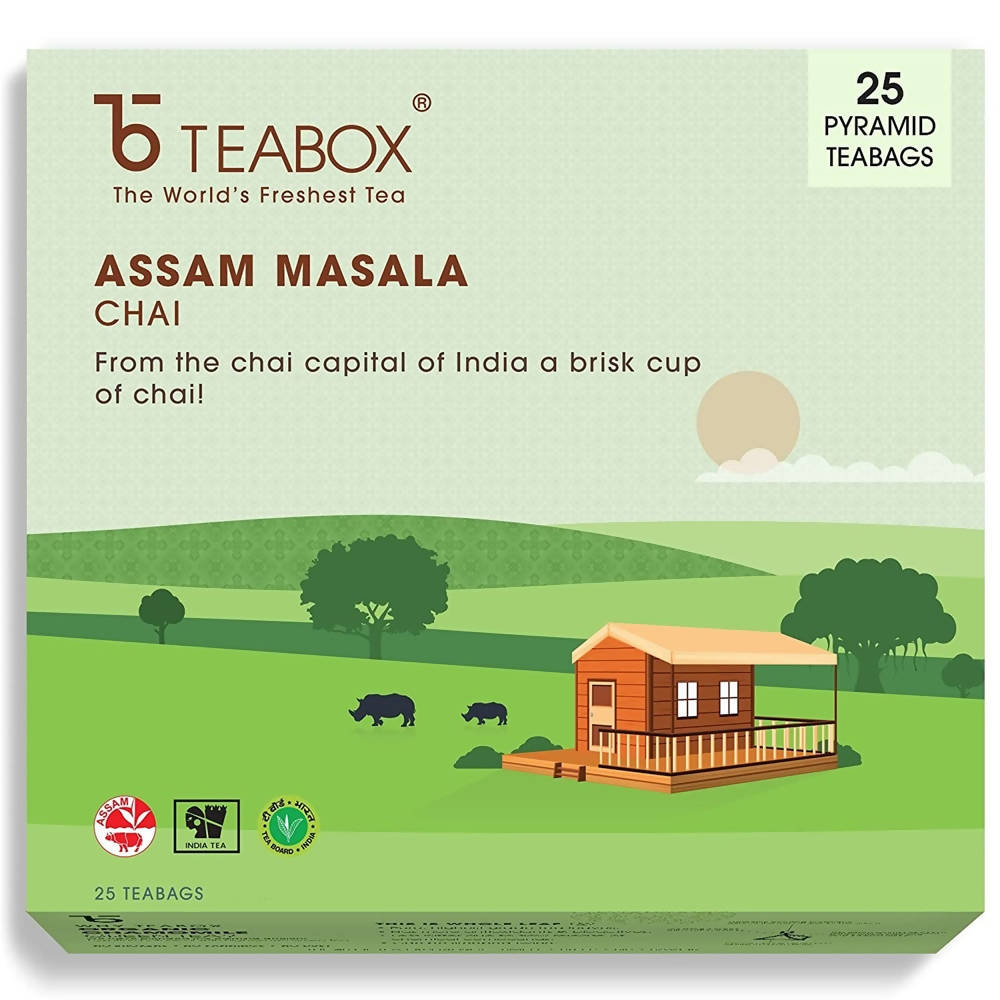 Buy Teabox Assam Masala Chai Tea Bags Online in USA from Chaijava. Fast shipping available.