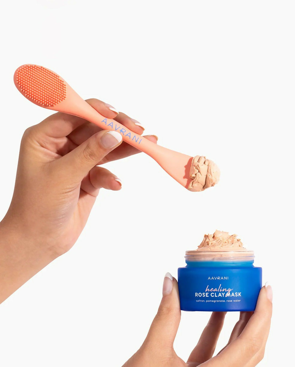 Buy Aavrani Healing Rose Clay Face Mask Online in USA from Chaijava. Fast shipping available.