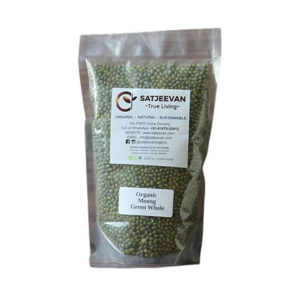 Buy Satjeevan Organic Moong Green Whole Online in USA from Chaijava. Fast shipping available.