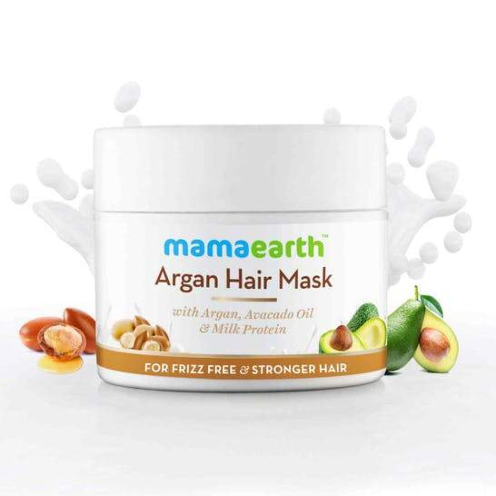 Buy Mamaearth Argan Hair Mask For Frizz Free & Stronger Hair Online in USA from Chaijava. Fast shipping available.