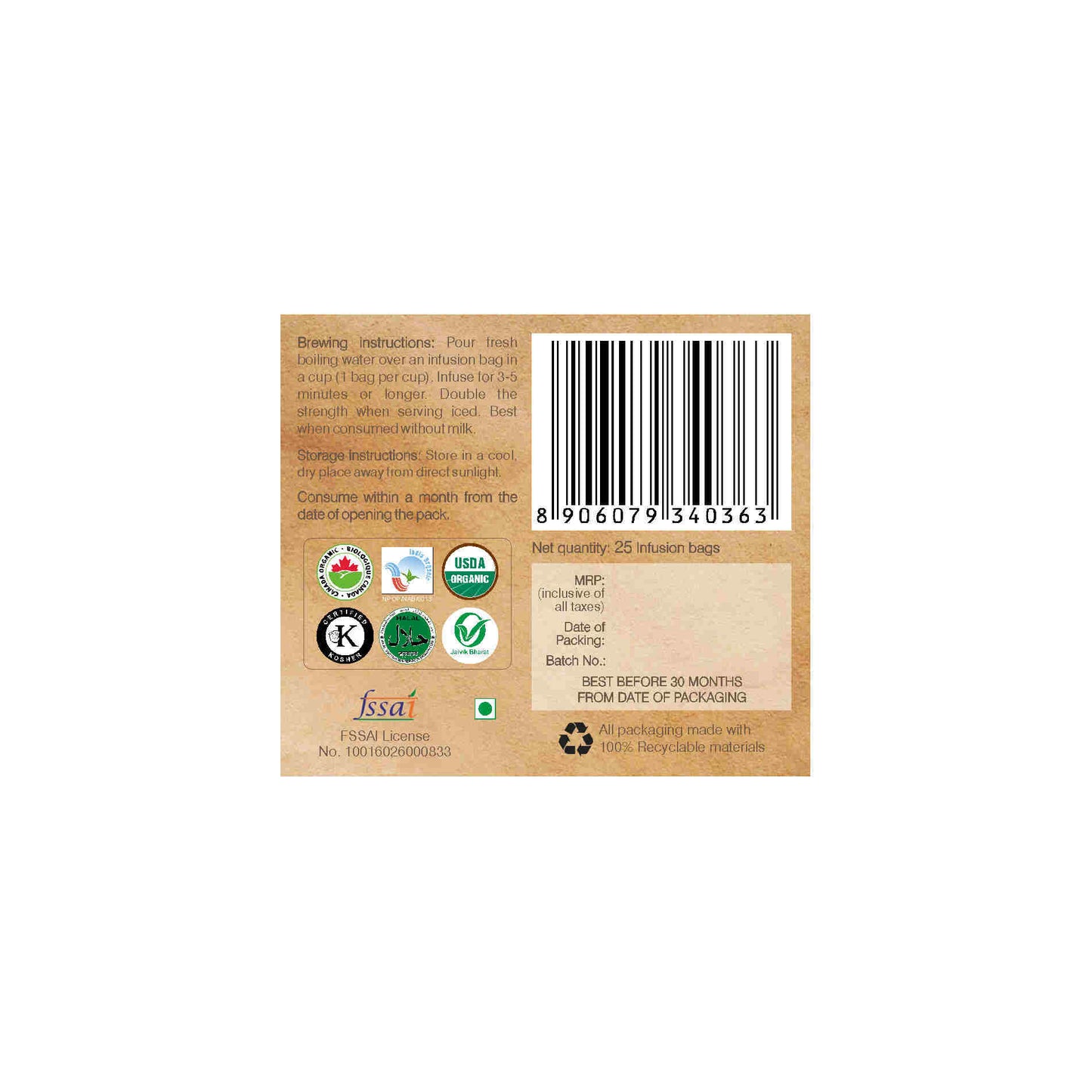 Buy Organic Wellness Masala Chai Teabags Online in USA from Chaijava. Fast shipping available.