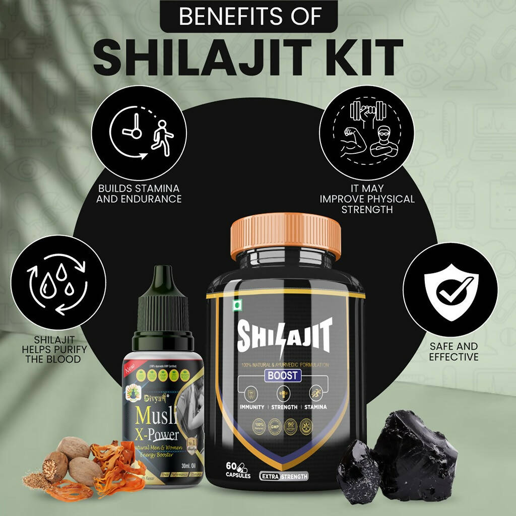 Divya Shree SJ unit-dose & Musli X-Power Oil Combo