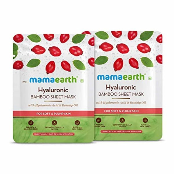 Buy Mamaearth Hyaluronic Bamboo Sheet Mask Online in USA from Chaijava. Fast shipping available.