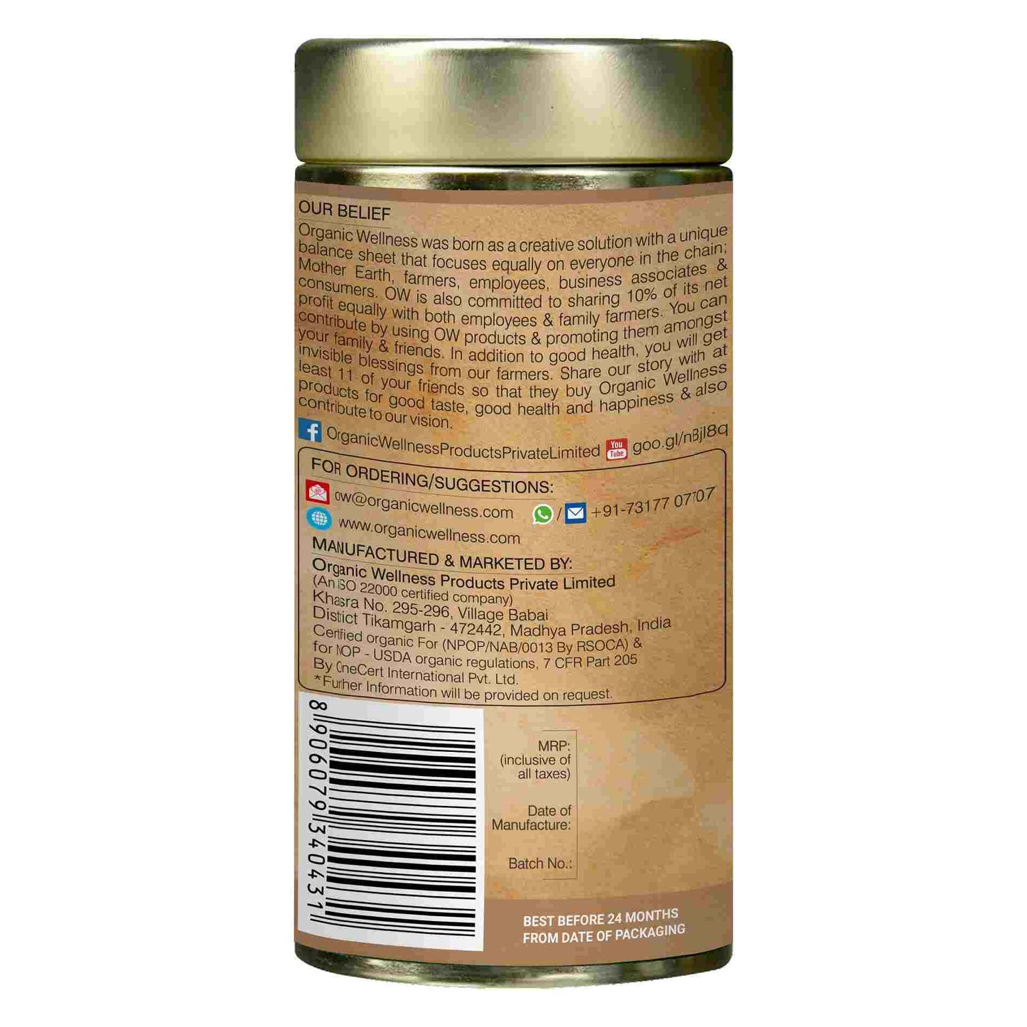 Buy Organic Wellness The Original Tulsi Tea Tin Pack Online in USA from Chaijava. Fast shipping available.