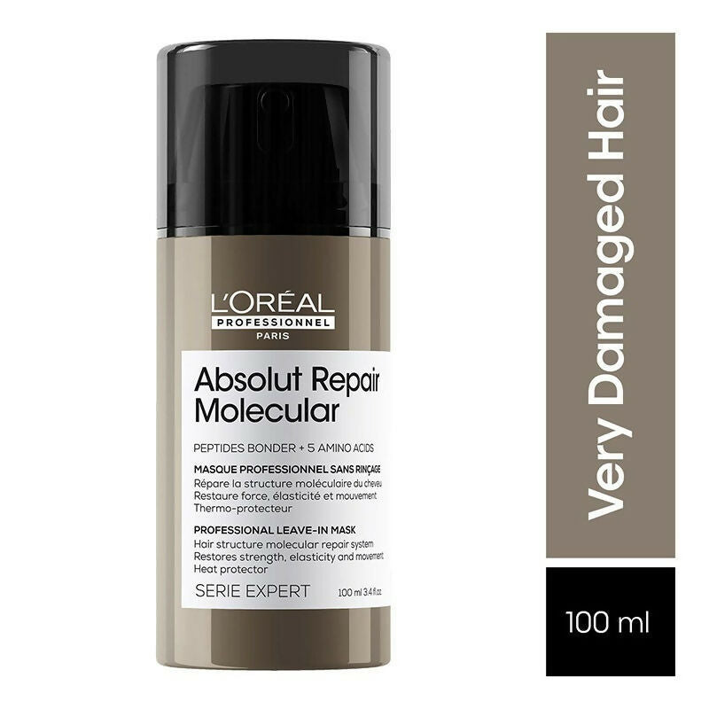 Buy L'Oreal Paris Absolut Repair Molecular Deep Repairing Leave-In Cream For Damaged Hair Online in USA from Chaijava. Fast shipping available.
