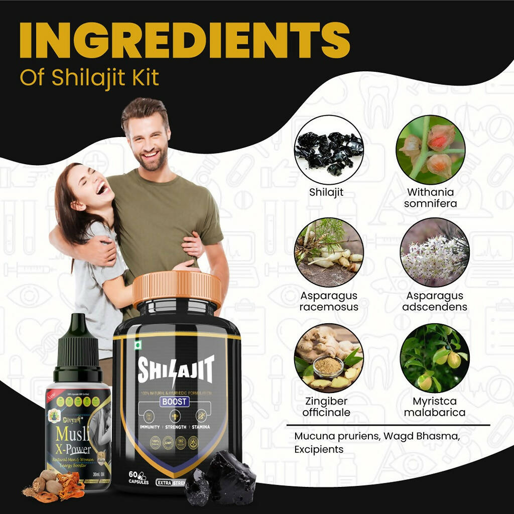 Divya Shree SJ unit-dose & Musli X-Power Oil Combo