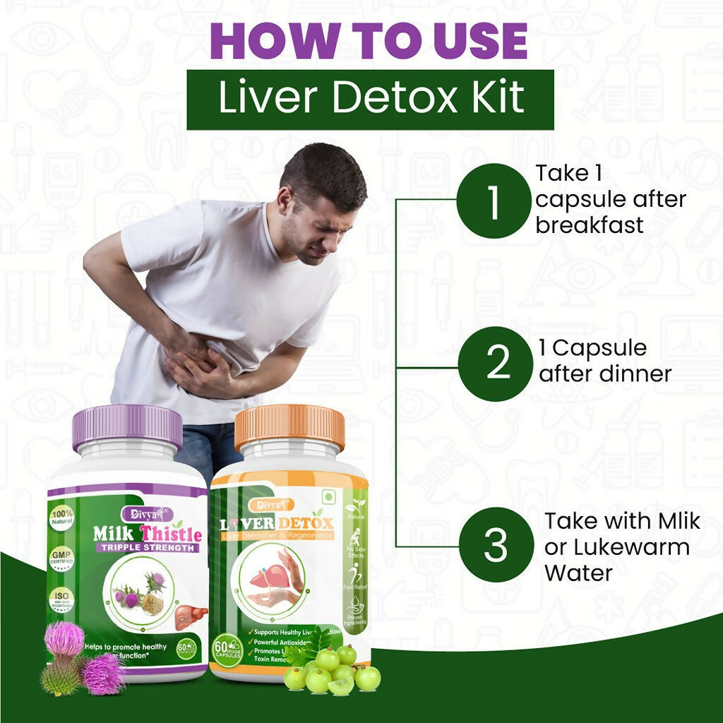 Divya Shree Liver Detox & Milk Thistle unit-dose Combo