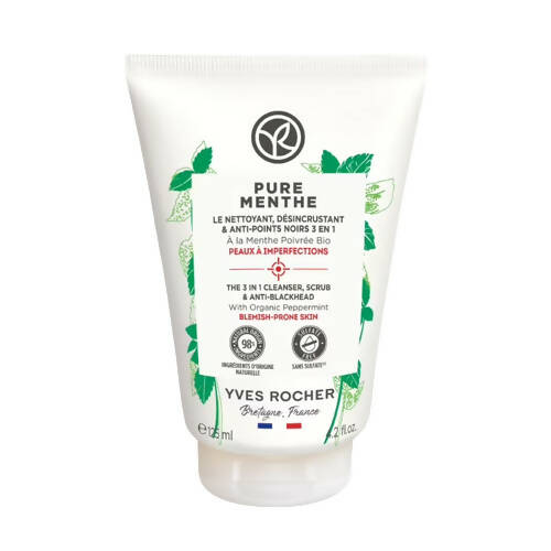 Yves Rocher Pure Menthe The 3 In 1 Cleanser – Ships to USA