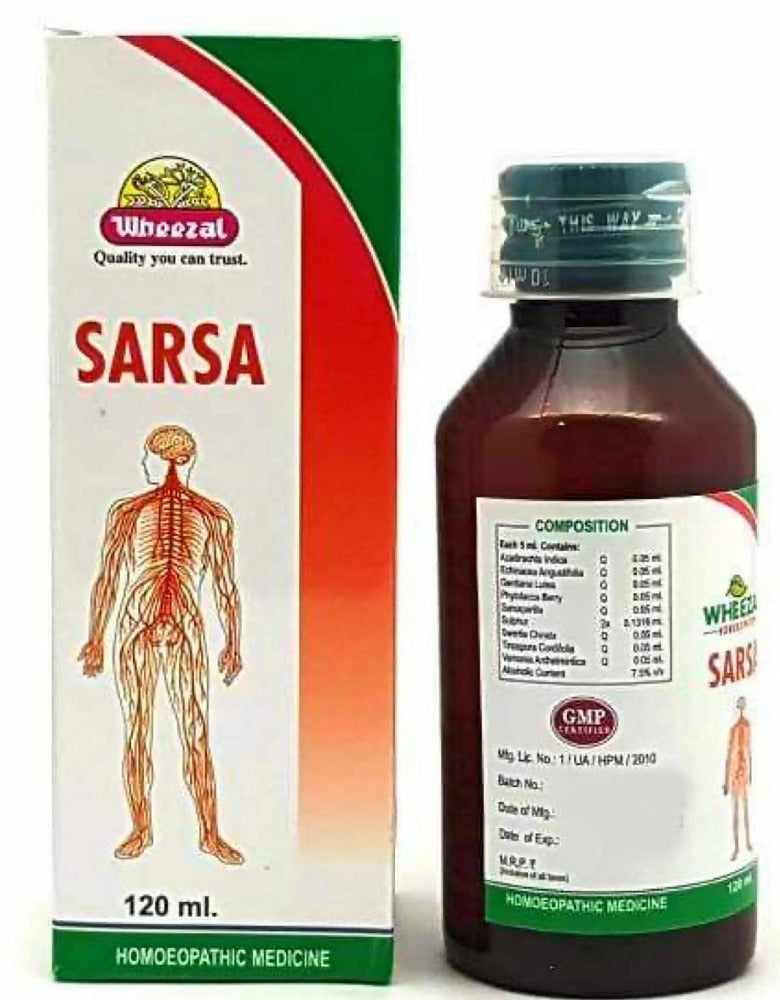 Wheezal Sarsa Blood Purifier Syrup – Ships to USA