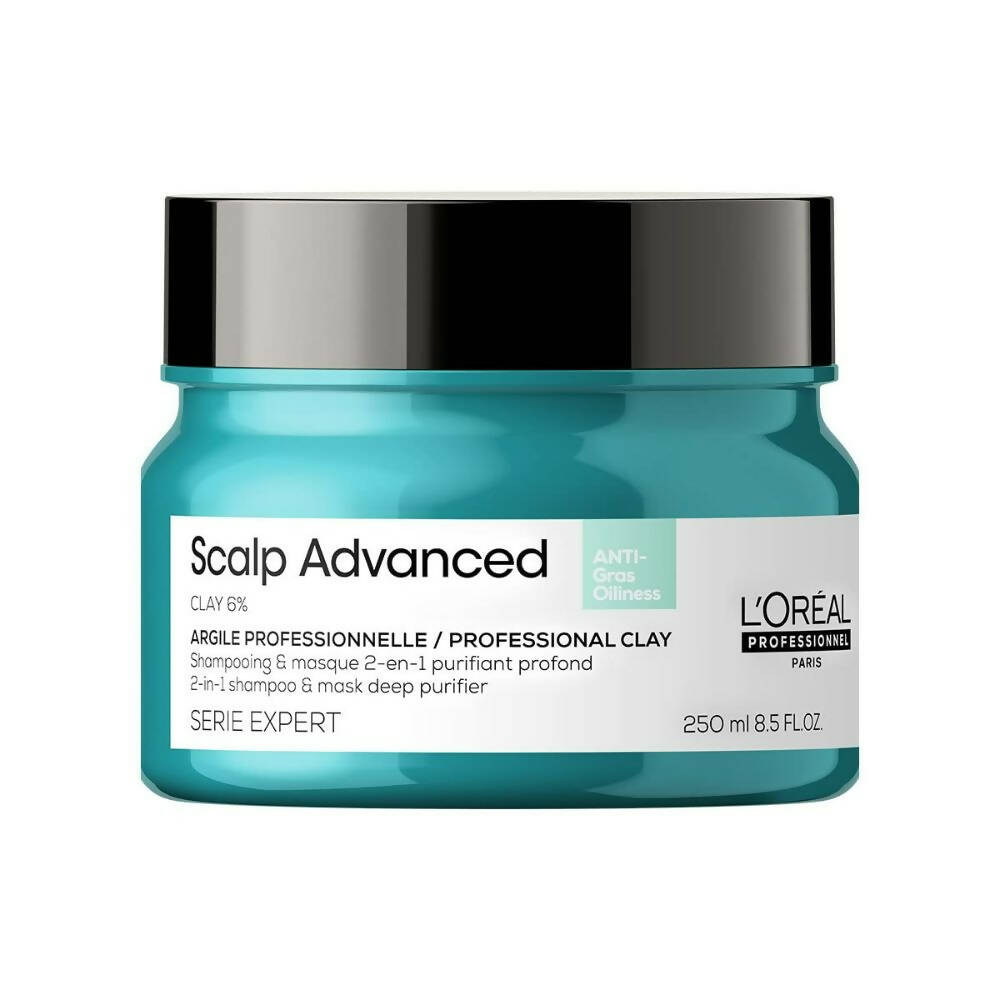 Buy L'Oreal Paris Professionnel Scalp Advanced Anti-Oiliness 2-In-1 Deep Purifier Clay With 3% AHA Online in USA from Chaijava. Fast shipping available.