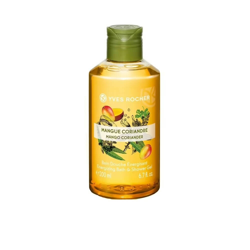 Yves Rocher Energizing Bath & Shower Gel - Mango Coriander – Ships to USA