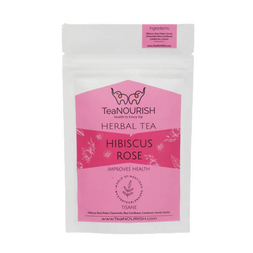 Buy TeaNourish Hibiscus Rose Herbal Tea Online in USA from Chaijava. Fast shipping available.
