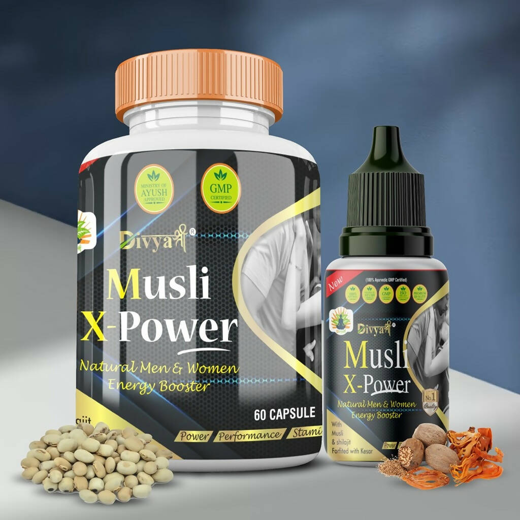 Divya Shree Musli X-Powder unit-dose & Musli X-Power Oil Combo