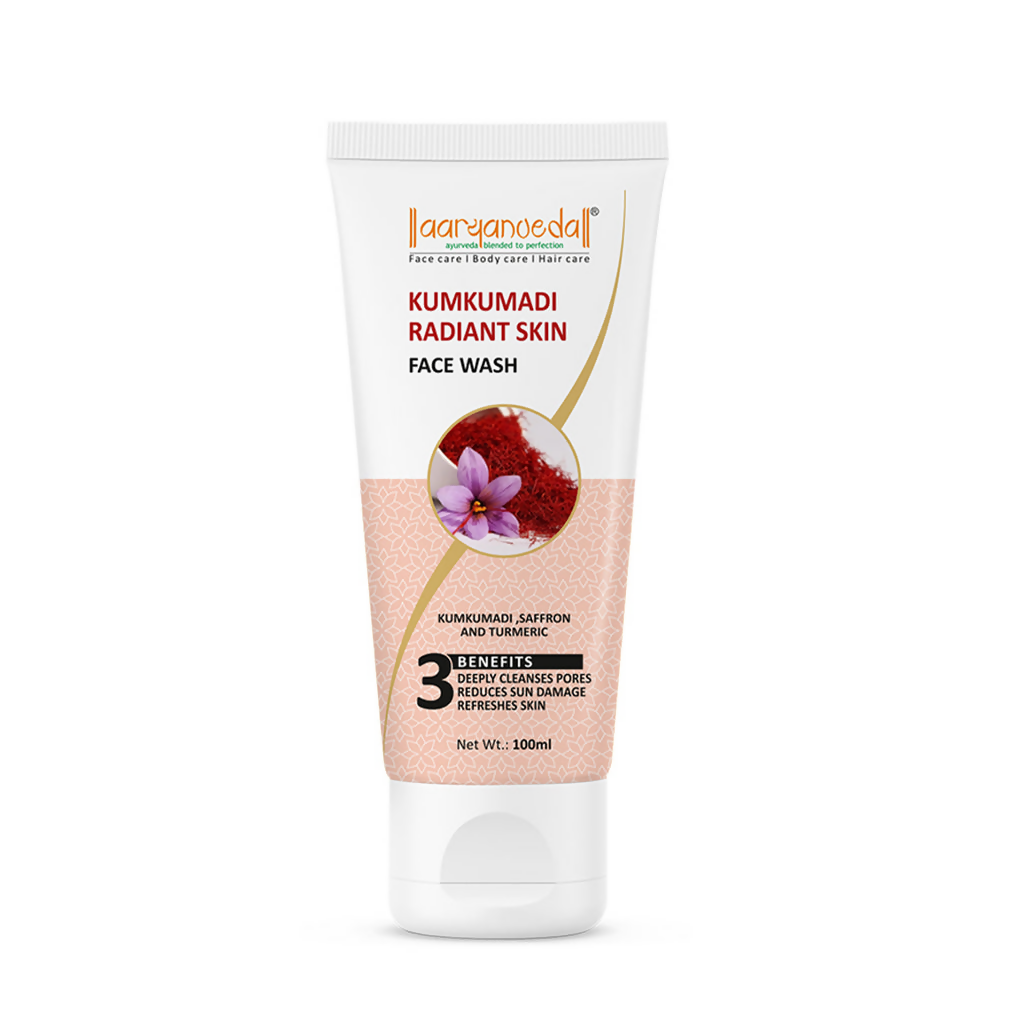Buy Aaryanveda Kumkumadi Radiant Skin Face Wash Online in USA from Chaijava. Fast shipping available.