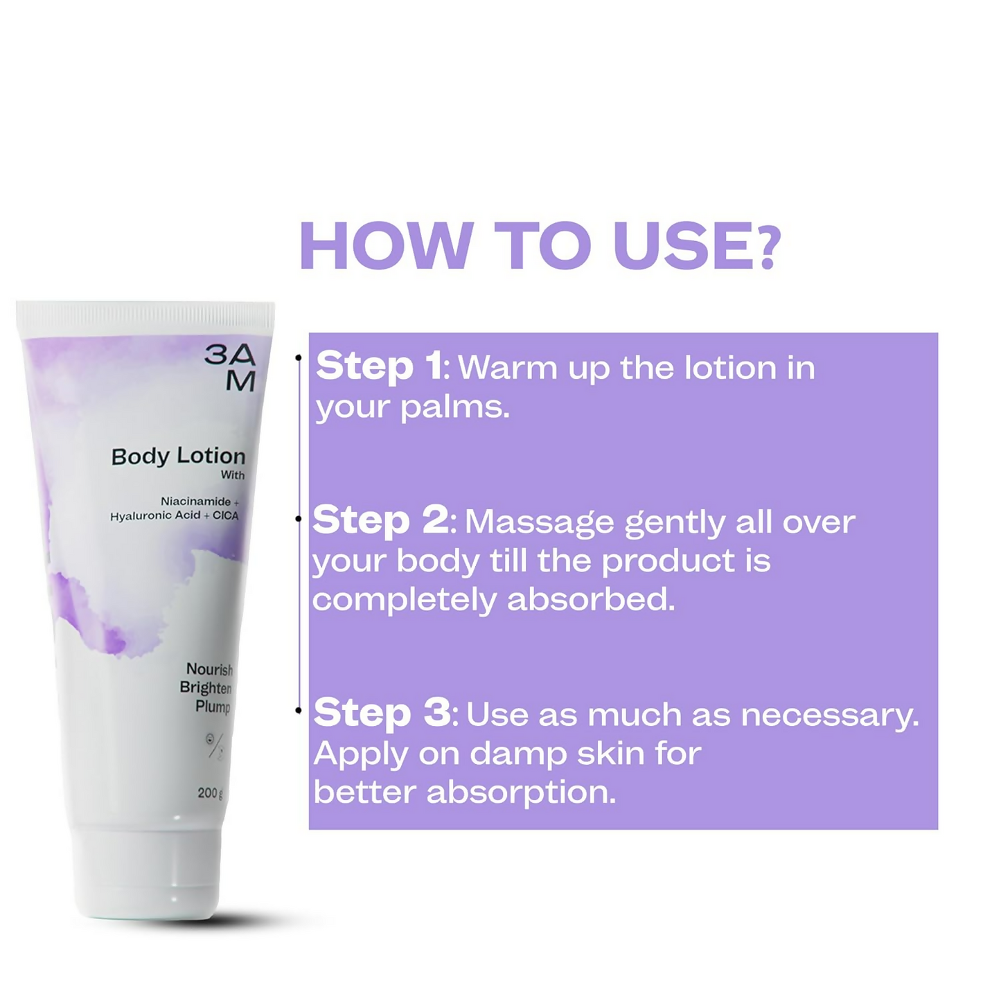 Buy 3 AM Tvach Body Lotion Online in USA from Chaijava. Fast shipping available.