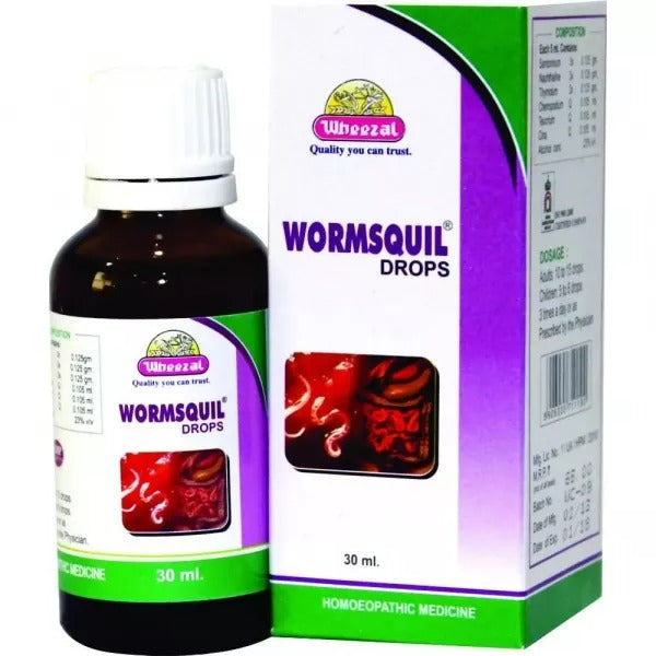 Wheezal natural remedy Wormsquil Drops – Ships to USA