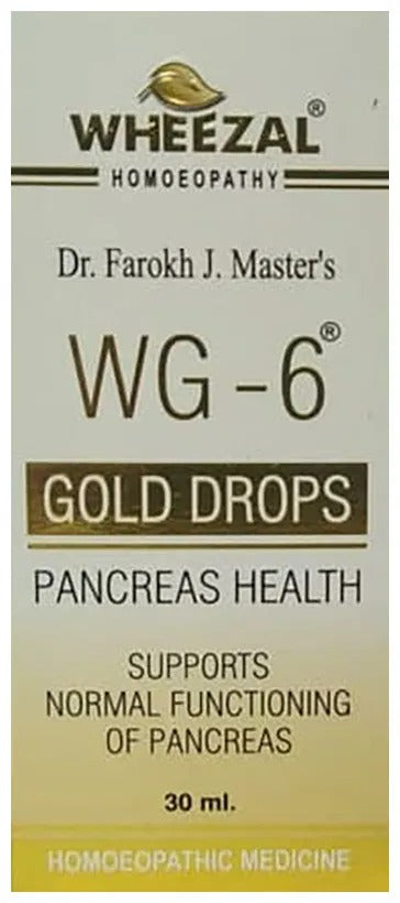 Wheezal natural remedy WG-6 Gold Drops