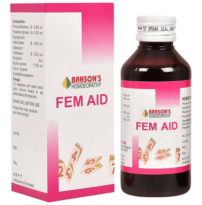 Buy Bakson's natural remedy Fem Aid Syrup Online in USA from Chaijava. Fast shipping available.