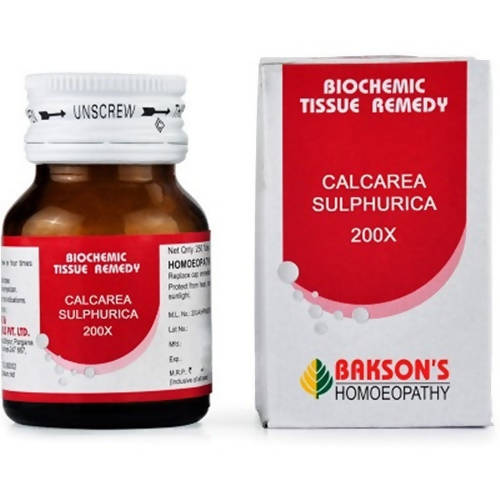 Bakson's natural remedy Calcarea Sulphurica Biochemic formulas s