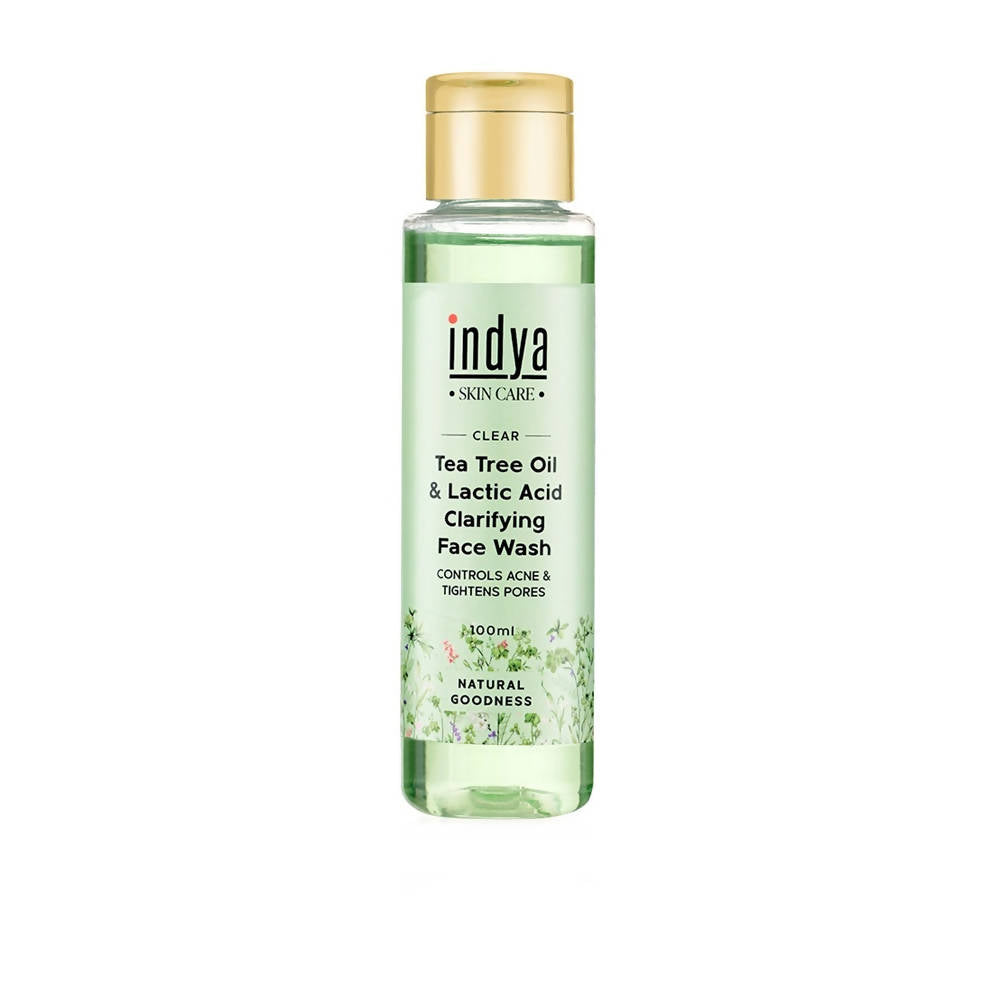 Buy Indya Tea Tree Oil & Lactic Acid Clarifying Face Wash Online in USA from Chaijava. Fast shipping available.