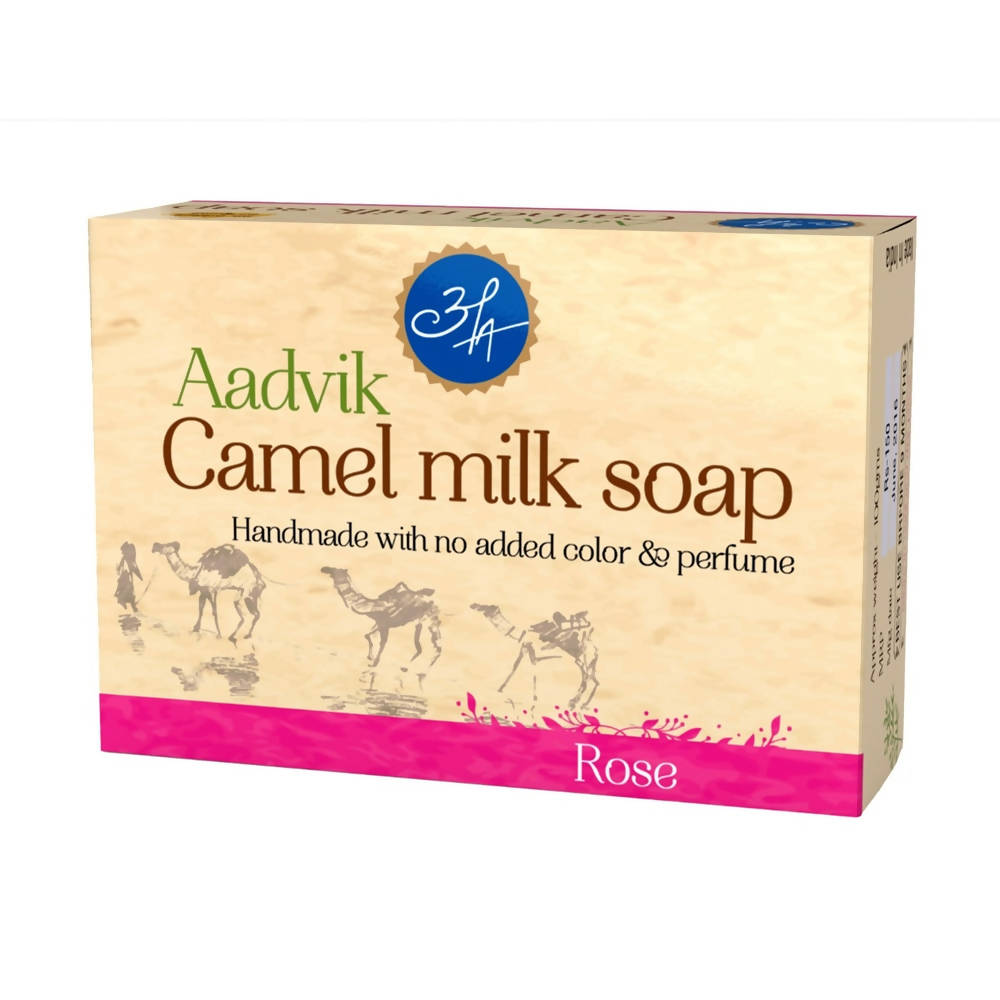 Buy Aadvik Camel Milk Soap With Rose Essential Oil Online in USA from Chaijava. Fast shipping available.