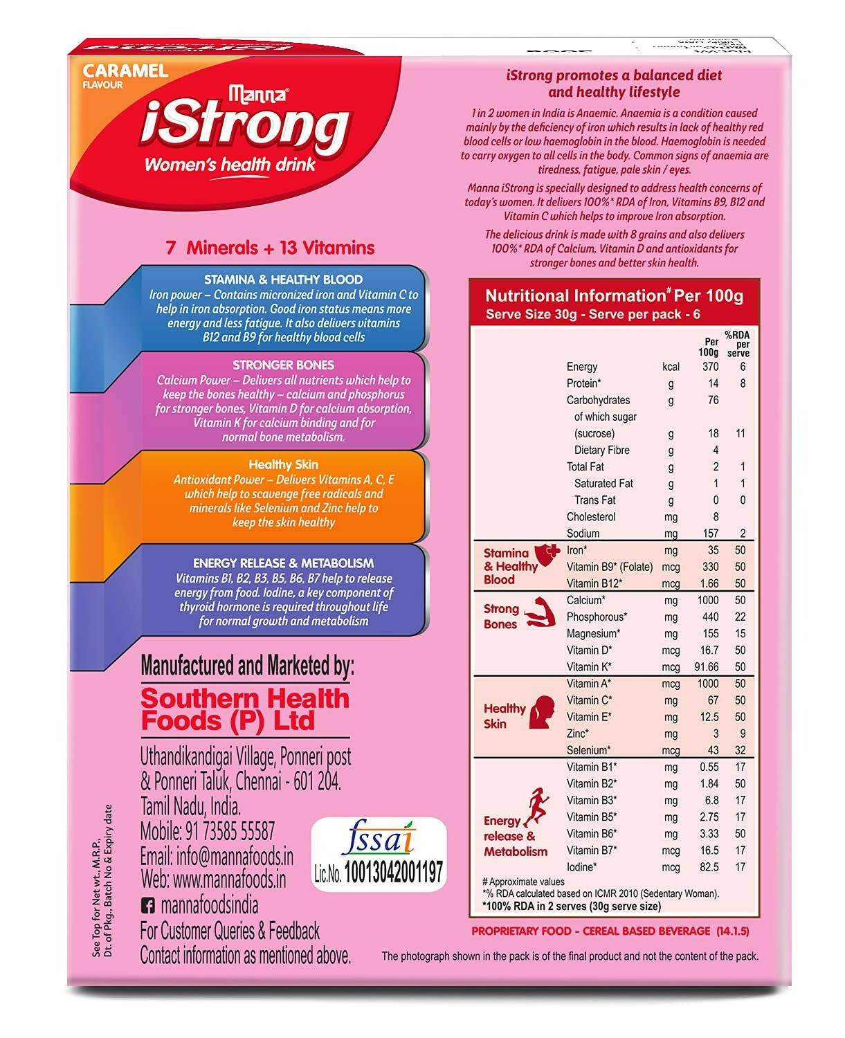 Manna iStrong Millet wellness Drink Mix For Women