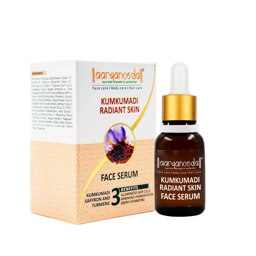 Buy Aaryanveda Kumkumadi Radiant Skin Face Serum Online in USA from Chaijava. Fast shipping available.