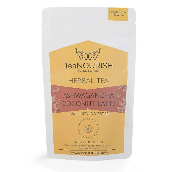 Buy TeaNourish Ashwagandha Coconut Latte Herbal Tea Online in USA from Chaijava. Fast shipping available.