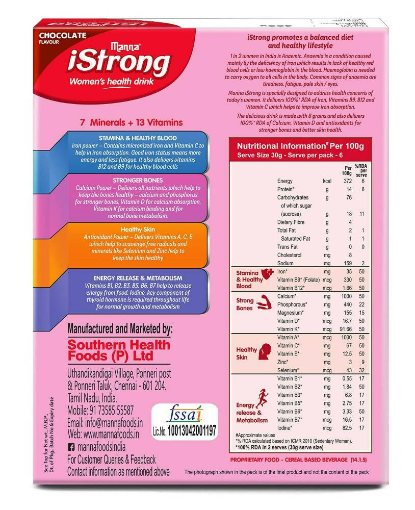 Manna iStrong Millet wellness Drink Mix For Women