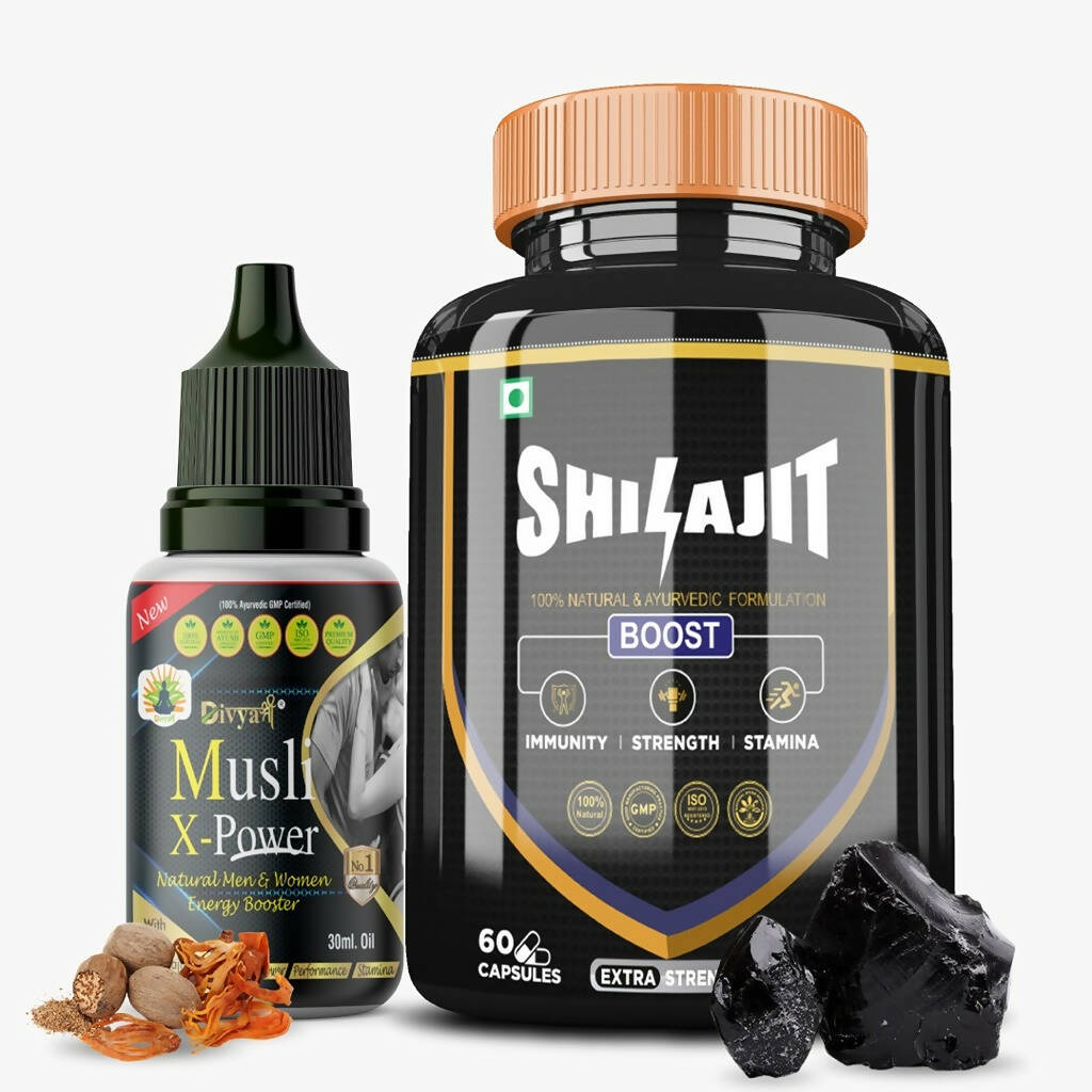 Divya Shree SJ unit-dose & Musli X-Power Oil Combo