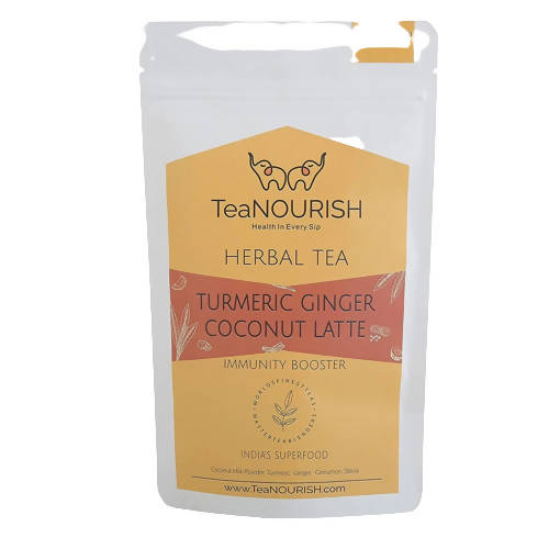 Buy TeaNourish Turmeric Ginger Coconut Latte Herbal Tea Online in USA from Chaijava. Fast shipping available.